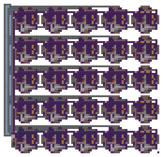 Plan of the Advanced Basalt Farm, 83 by 80 blocks