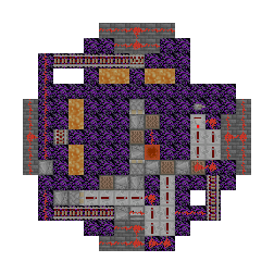 Plan of the Beginner Basalt Farm seen from above, 15 by 15 blocks