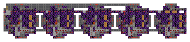 Plan of the Intermediate Basalt Farm seen from above, 78 by 15 blocks