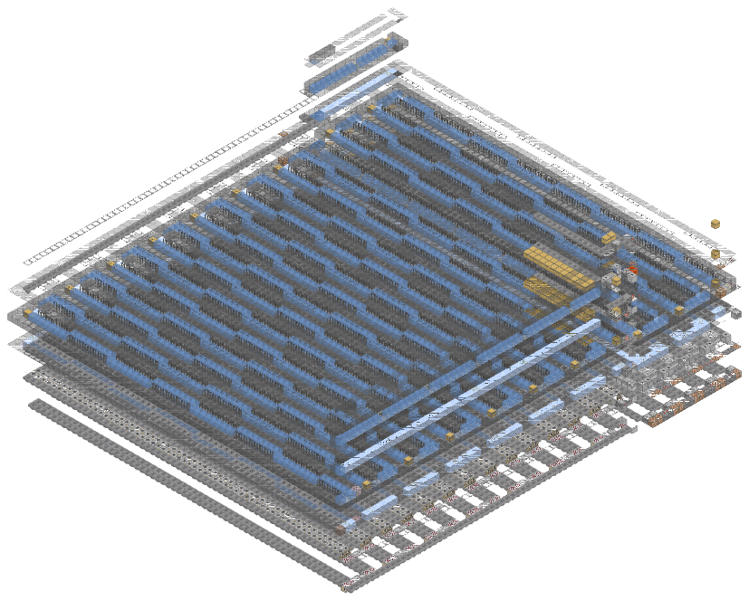 The Charcoal-Producing Kelp Block Farm pulled apart layer by layer