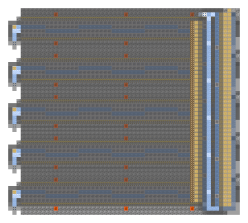 Plan of the Dried Kelp Block Base, 56 by 50 blocks