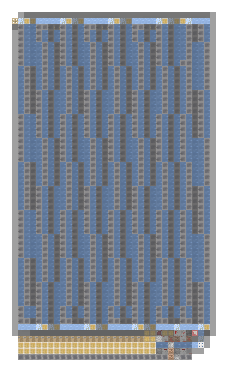Plan of the Stone Slab Farm, 34 by 58 blocks