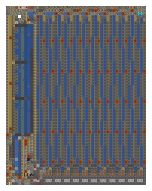 Plan of the Mauschu v10, 46 by 59 blocks